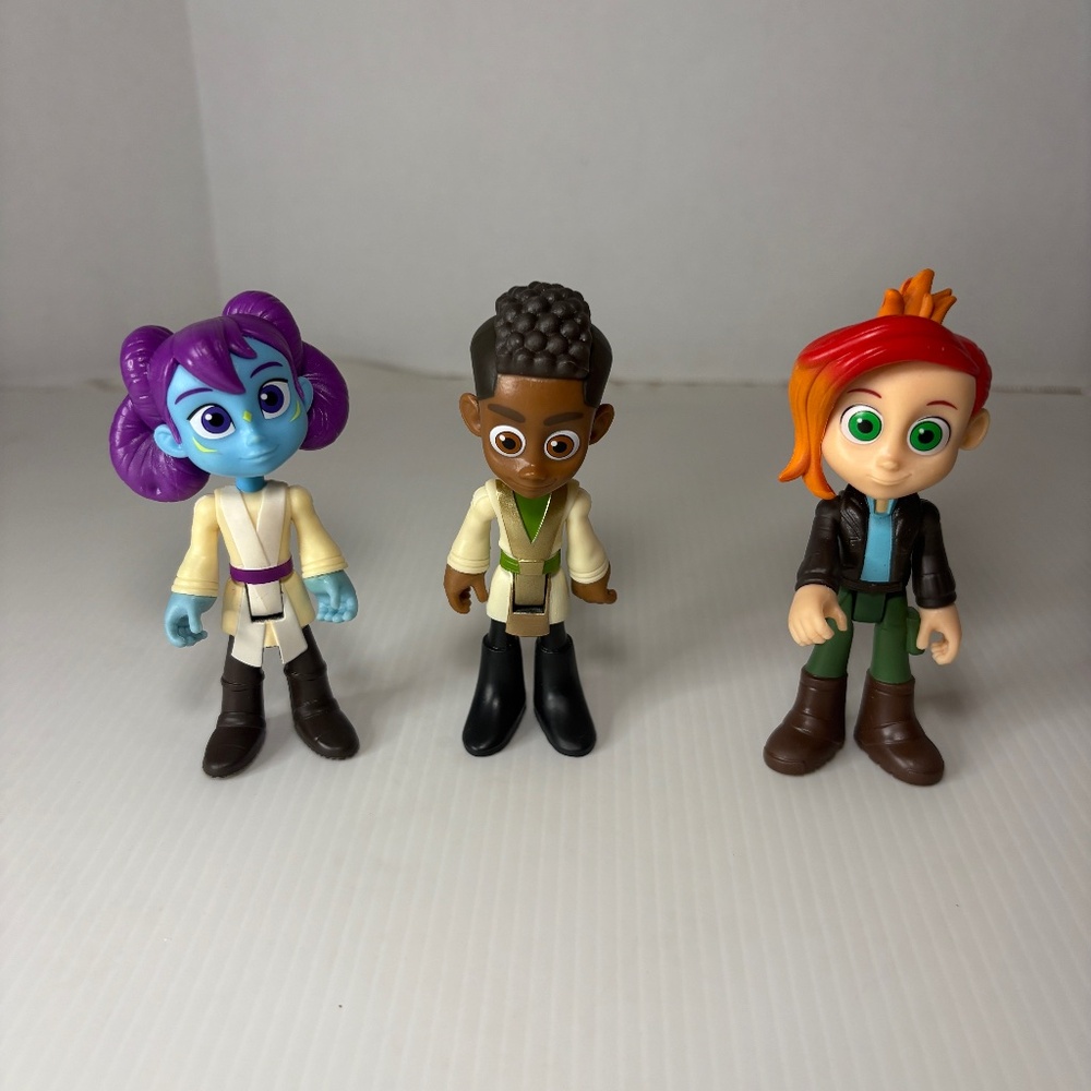 Star Wars Young Jedi Adventures Lot of 3 Lys Solar/Nash/Kai Action Figures
